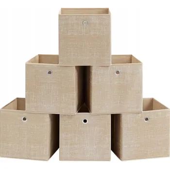 Úložný box Úložné boxy SADA 6 ks s úchytem 30 x 30 x 30 cm skládací