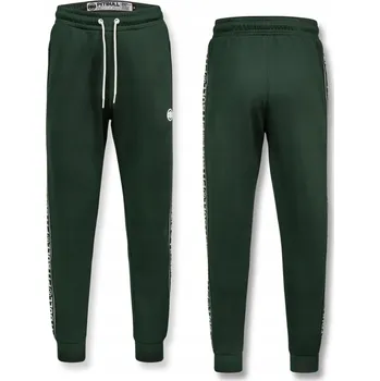 Dámské oblečení Pitbull pánské tepláky Oldschool TAPE LOGO zelené, velikost XXL