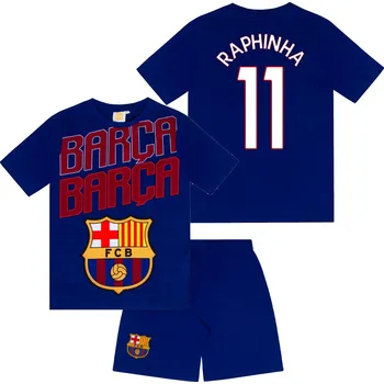 Chlapecké pyžamo Fan-shop Dětské pyžamo BARCELONA FC Short Raphinha velikost: 8/9 let