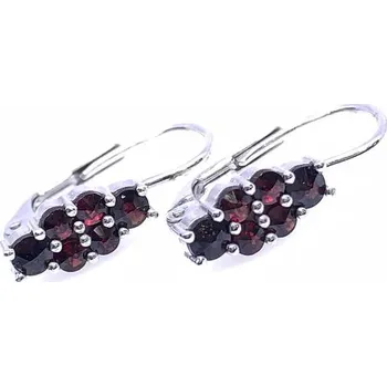 Řetízek Český Granát Jan Kos jewellery Stříbrné náušnice 13016645001