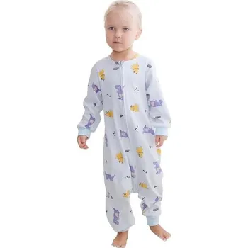 Zavinovačka HAHASHOW Letní spací pytel s nožičkami Bavlněný spací pytel s dlouhým rukávem pro miminka (18-24