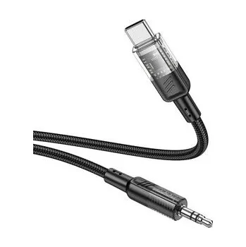 Audio kabel AUX 3,5mm jack – USB‑C Hoco UPA27, 1,2 m, černý - Hoco + zdarma možnost vyzkoušet a vrátit zboží do 30 dní