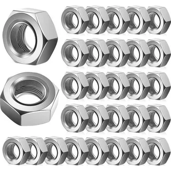 Matice QZKJQDD 80 kusů šestihranných matic M5, nerezová ocel Šestihranné matice M5, robustní a odolné
