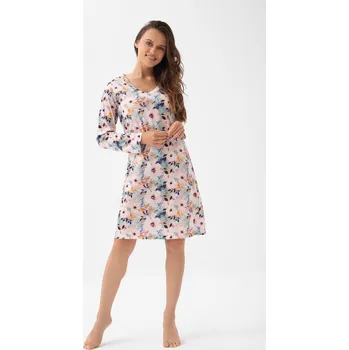 Podprsenka Dámská Košile LUNA kód 288 mátově růžová s květinami L