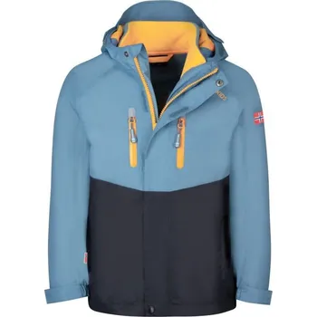 Dětská nepromokavá bunda 3 v 1 Trollkids Kids Bryggen 3v1 Jacket winter blue (418-196) 152