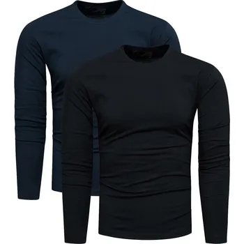 Pánské tričko Recea Pánská sada triček Noli černo-navy XL