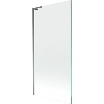Vanová zástěna Mexen Next L, 1-křídlová vanová zástěna 90 x 150 cm, 6mm čiré sklo, grafitový profil, 895-090-000-03-00-95