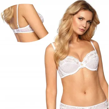 Podprsenka Měkká podprsenka s kosticemi Róża Lagerta bílá 80B