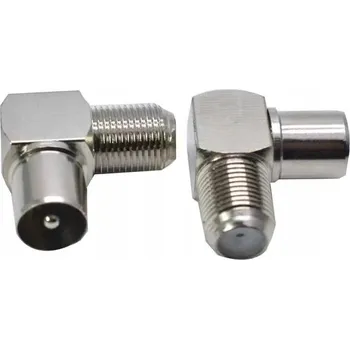 Elektrická zásuvka Anténní adaptér / redukce zásuvka ant. F TV ÚHLOVÁ HQ (vysoká kvalita)