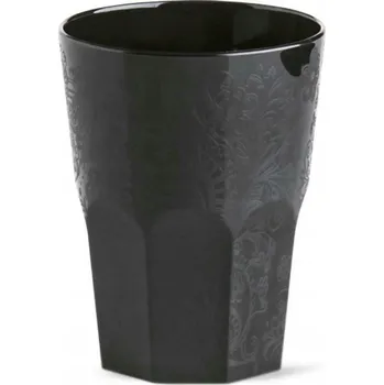 Sklenice DRINK SAFE sklenice 300ml černá DECORATO balení 5 ks opakovaně použitelné