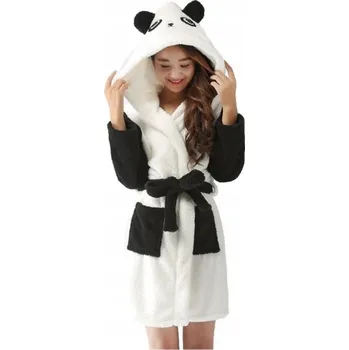 Dámský župan DÁMSKÝ ŽUPAN PANDA DÁREK ČERNOBÍLÝ M