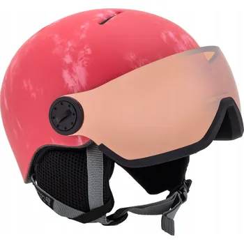 Dětská lyžařská helma SALOMON GROM VISOR pink S INTEGROVANÝM ŠTÍTEM M