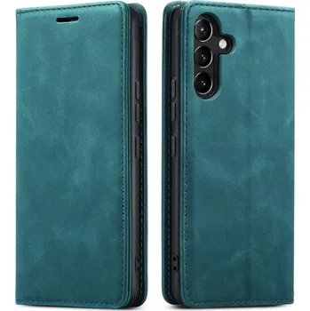 Pouzdro na mobilní telefon POUZDRO KOŽENÉ SHEEP MAGNETICKÉ SKIN PRO SAMSUNG GALAXY A15 5G + SKLO