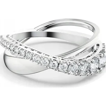 Prsten SWAROVSKI Twist Rows bílý vel. Prstýnek 58