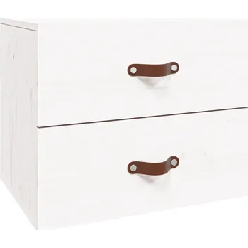 Noční stolek Noční stolek, závěsný, 50x36x40 cm, bílý