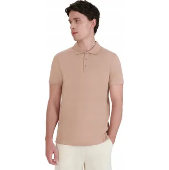 Pánská móda Tričko Pánské 4F Polo s límcem Regular Béžová 4FWSS25TPTSM407 XXL