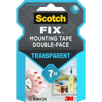 Lepicí páska Průhledná oboustranná montážní páska Scotch 3M - 19 mm x 1,5 m