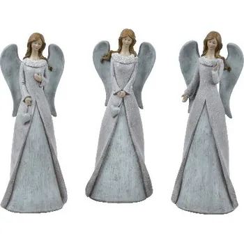 Vánoce Anděl BIRGIT, balení obsahuje 3 kusy! 14 x 36 x 8 cm|Ego Dekor