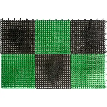 Rohožka ROHOŽKA TRÁVNÍK PLASTOVÁ 36*55CM ČERNÁ/ZELENÁ