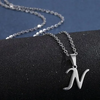 Náhrdelník Náhrdelník Alphabet - N/Stříbrná KP-20703