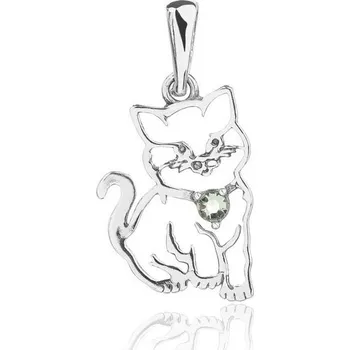 Řetízek Šperky Jan Kos Jan Kos jewellery Stříbrný přívěsek s vltavínem 32106313