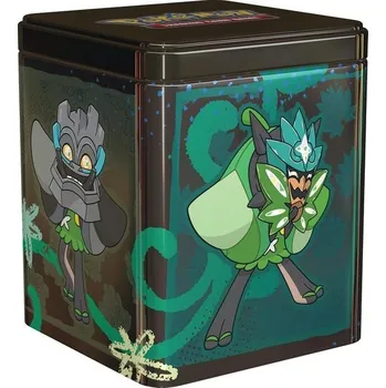 Hračka Pokémon GCC Stackable Collector's Box – Ogrepon (tři rozšiřující obálky a dva archy samolepek)
