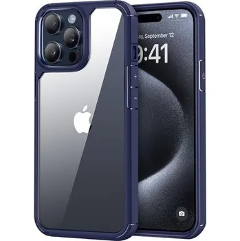 Pouzdro na mobilní telefon TENDLIN kompatibilní s iPhone 15 Pro Max (nežloutnoucí) křišťálově čirý průhledný nárazuvzdorný