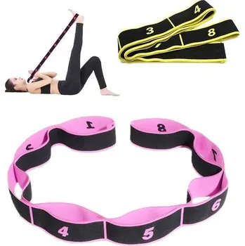 Sada 2 posilovacích gum Thgtao, odporové gumy, podlahové gumy, fitness s 8 silovými zónami,