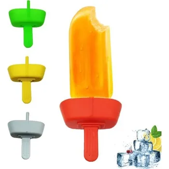 Jídlonosič Držák na nanuk bez kapání pro děti, silikonový držák na led pro děti, opakovaně použitelný držák na