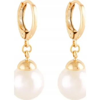 Náušnice NÁUŠNICE ZLATÉ OCEL 316L PERLIČKY