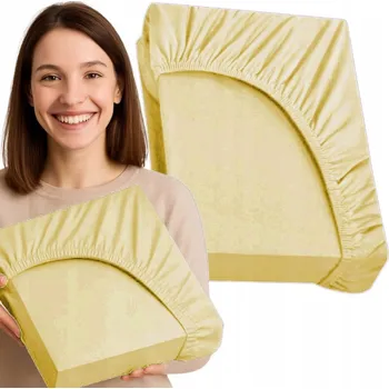 Prostěradlo PROSTĚRADLO S GUMOU LUXURY BAVLNĚNÝ SATÉN 90X200cm PŠENIČNÁ