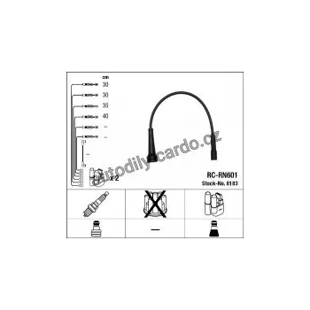 Zapalovací kabel Sada kabelů pro zapalování NGK RC-RN601 - RENAULT
