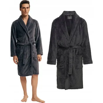 Dámské oblečení Pánský župan Henderson 43379-90X Nandu r XXL