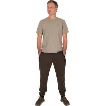 Rybářské oblečení KALHOTY FOX KHAKI CAMO JOGGERS PREMIUM 310 VEL XL