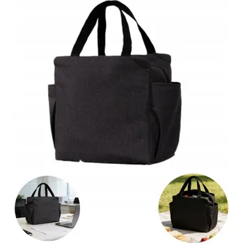 Termobox Lehká termotaška na jídlo, obědový box, černá