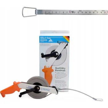 metr Měřicí pásmo svinovací metr Richter nerezová ocel 474SR 50 m B