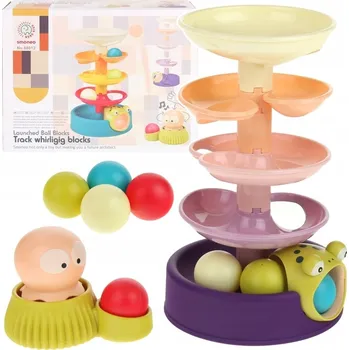 Hračka pro nejmenší Fontána Barevná věž Pyramidový Raketomet míčů Chobotnice + míčky