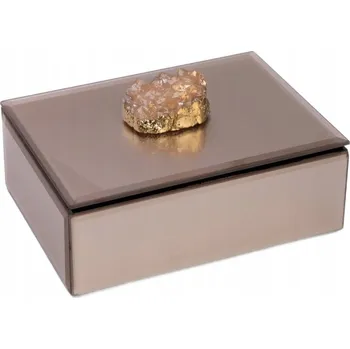 Obraz Šperkovnice na bižuterii PIERRE růžová s kamenem 16x12 cm HOMLA