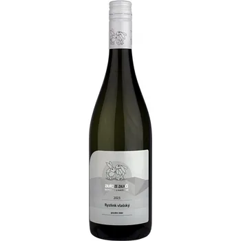 Víno Ryzlink vlašský 2023, pozdní sběr, Rodinné vinařství ZAJÍCI ZE ZAJEČÍ, suché