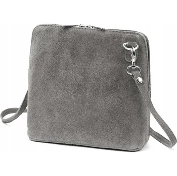 Kabelka Barberinis kabelka z pravé semišové kůže šedá