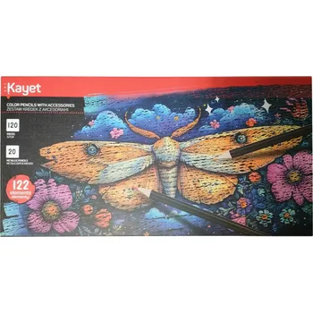 Pastelka Kayet pastelky Sada pastelek 122 dílů – pastelky olověné + metalické