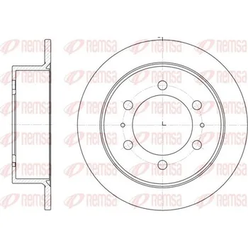 Brzdový kotouč Brzdový kotouč REMSA 6784.00