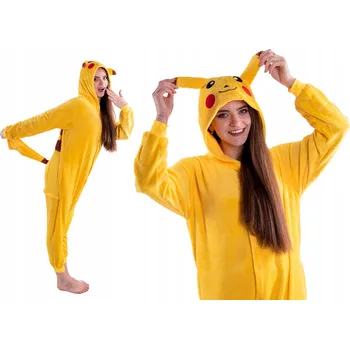 Dámské noční prádlo PIKACHU Pikachu PYŽAMO Kigurumi Pokémon Kostým Převlek L 165-174 cm