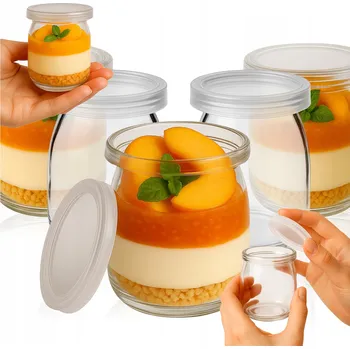 Sklenice Zavařovací Sklenička na dezerty SuperButelki skleněná 100 ml 12 ks