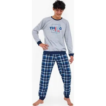 Dámské pyžamo Cornette pyžamo modré velikost XL