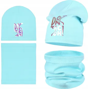 Čepice ČEPICE + NÁKRČNÍK DÍVČÍ SET JARNÍ MAJKA