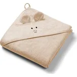 BabyOno Dětská osuška s kapucí Bamboo 100x100cm - béžová