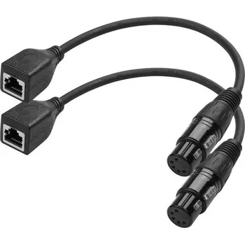 Kabel YAODHAOD XLR na RJ45 110 ohmů 30cm 2ks