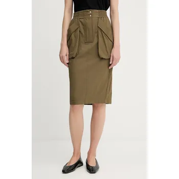 Dámské oblečení Bavlněná sukně Pinko 104703.A2ER zelená 87X, vel. 40