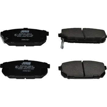 Brzdová destička Sada brzdových destiček, kotoučová brzda JURID 572549J